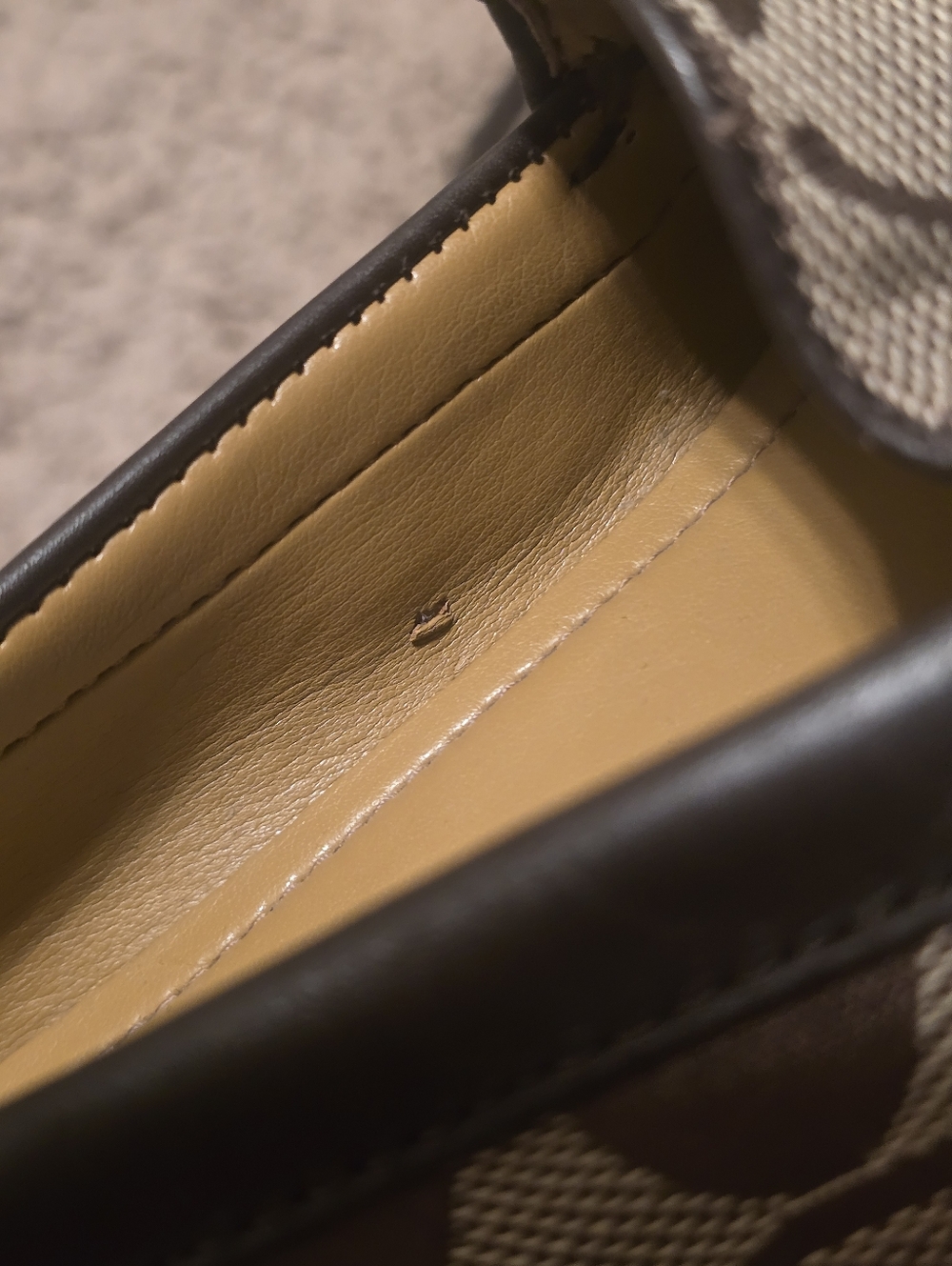 Coach Olympia Loafers Signature Canvas Brown Women’s Size 9B Authentic Monogram - Picture 7 of 10